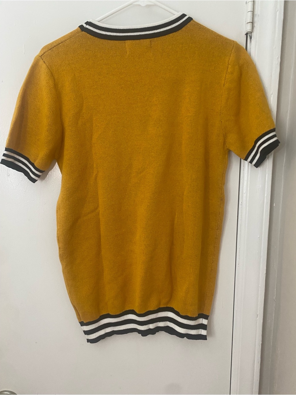 OXKNIT Knit T-Shirts Retro Cat Pattern Short Sleeve - Picture 6 of 8